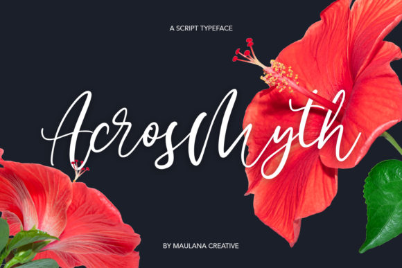 Acrosmyth: A Script Amp Typeface for Elegant Digital Branding