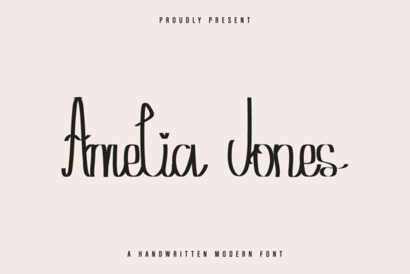 Amelia Jones: A Handwritten Typeface for Boutique Branding