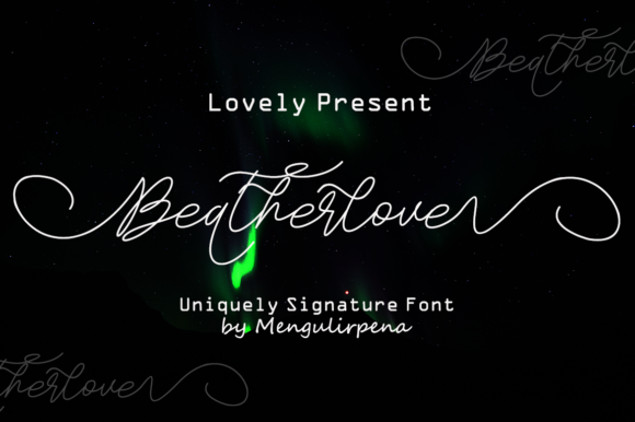Beatherlove: The Elegant Script Font for Handmade Labels and Invitations