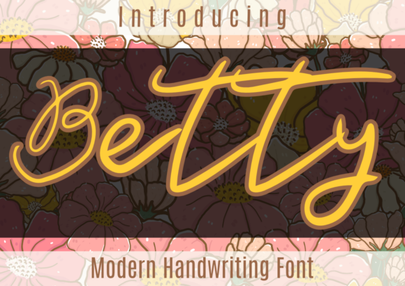 Betty: The Handwritten Typeface for Modern Editorial Design