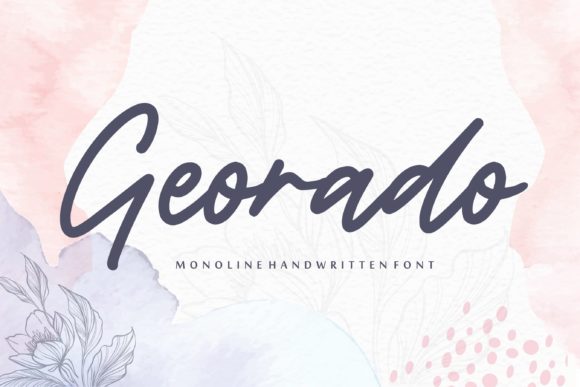 Georado: A Handwritten Typeface for Editorial Warmth