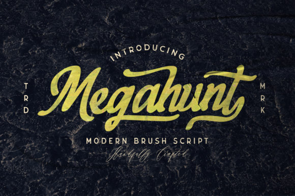 Megahunt: A Script Font for Modern Editorial Design