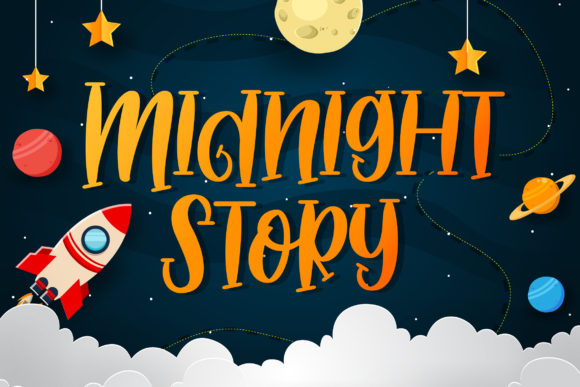 Midnight Story: Elevate Your Brand Identity with a Handwritten Font