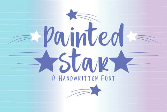 Painted Star: A Handwritten Typeface for Friendly Web Design