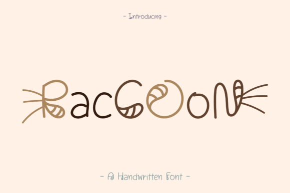 Raccoon: A Handwritten Font for Playful Digital Branding