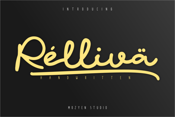 Relliva: A Handwritten Typeface for Editorial Warmth