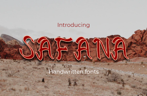 Safana Handwritten Font: A Quirky Script for Handmade Brands