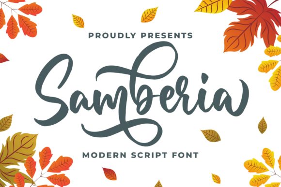 Samberia Handwritten Font for Wedding Invitations and Crafts