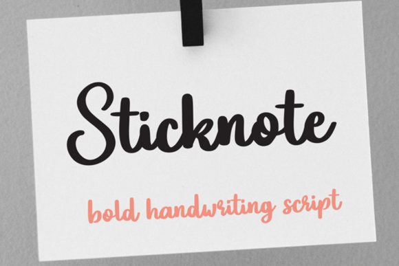 Sticknote Typeface: Elevate Your Small Business Brand Identity